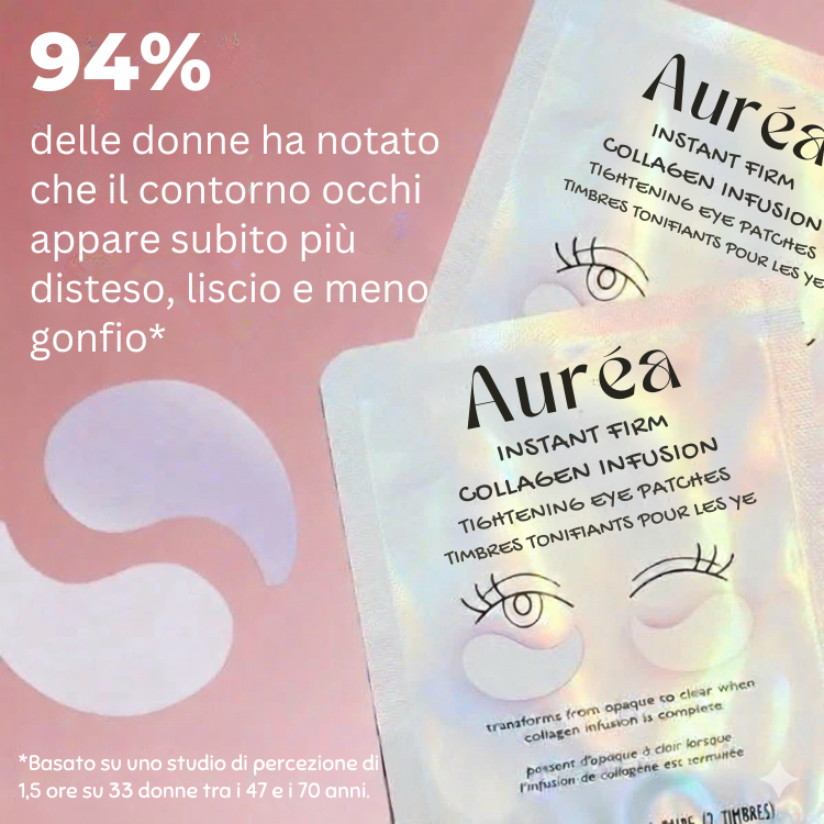 Leviga, rassoda e rimpolpa le zone più difficili con i patch mirati ai Peptidi Aurea