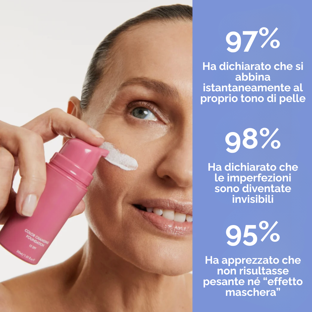 Fondotinta Anti-età che si adatta al colore della tua pelle